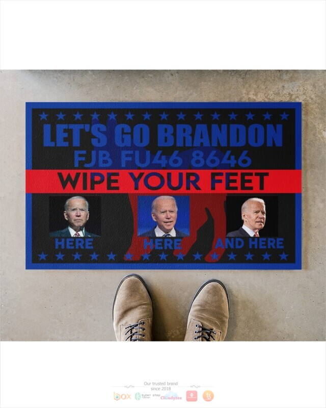 Lets go Brandon FJB FU46 8646 Wipe feet here doormat 1