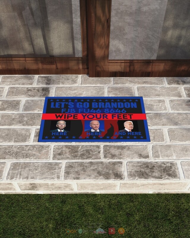 Lets go Brandon FJB FU46 8646 Wipe feet here doormat 1 2 3