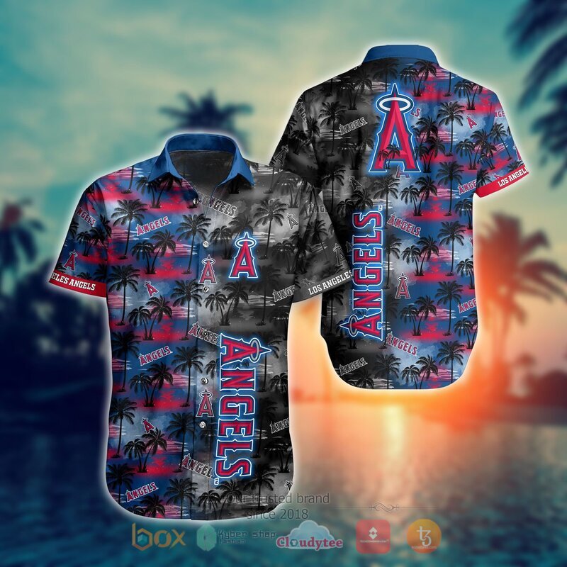 MLB Los Angeles Angels Coconut Hawaiian shirt Short