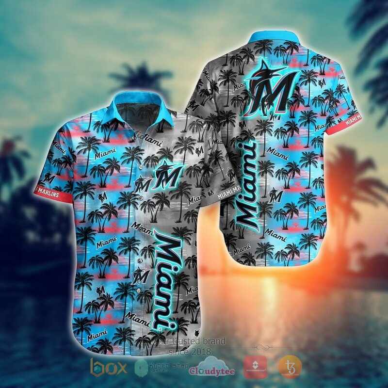 MLB Miami Marlins Coconut Hawaiian shirt Short