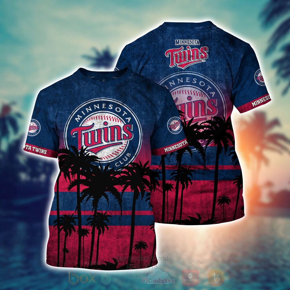 MLB Minnesota Twins Hawaiian Shirt Short 1