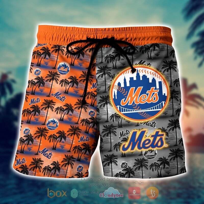 MLB New York Mets Coconut Hawaiian shirt Short 1 2 3