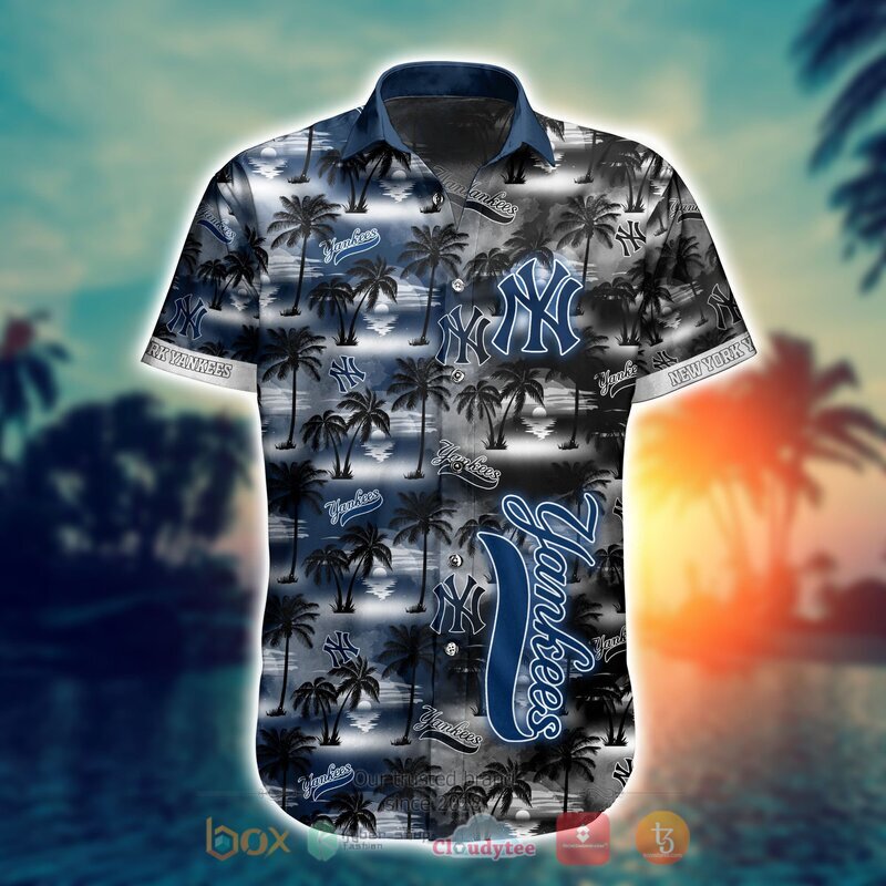 MLB Newyork Yankees Coconut Hawaiian shirt Short 1