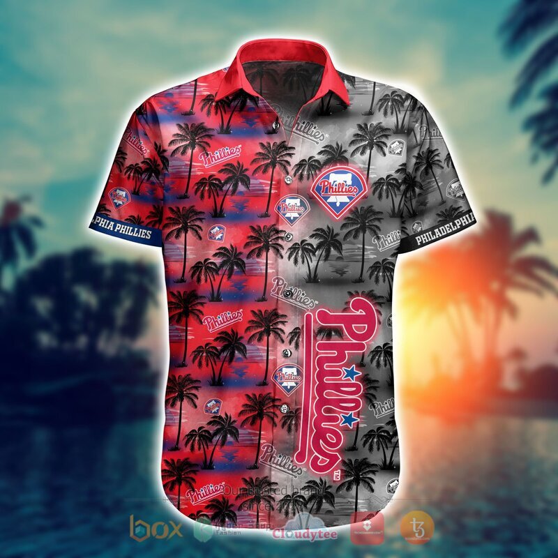 MLB Philadelphia Phillies Coconut Hawaiian shirt Short 1