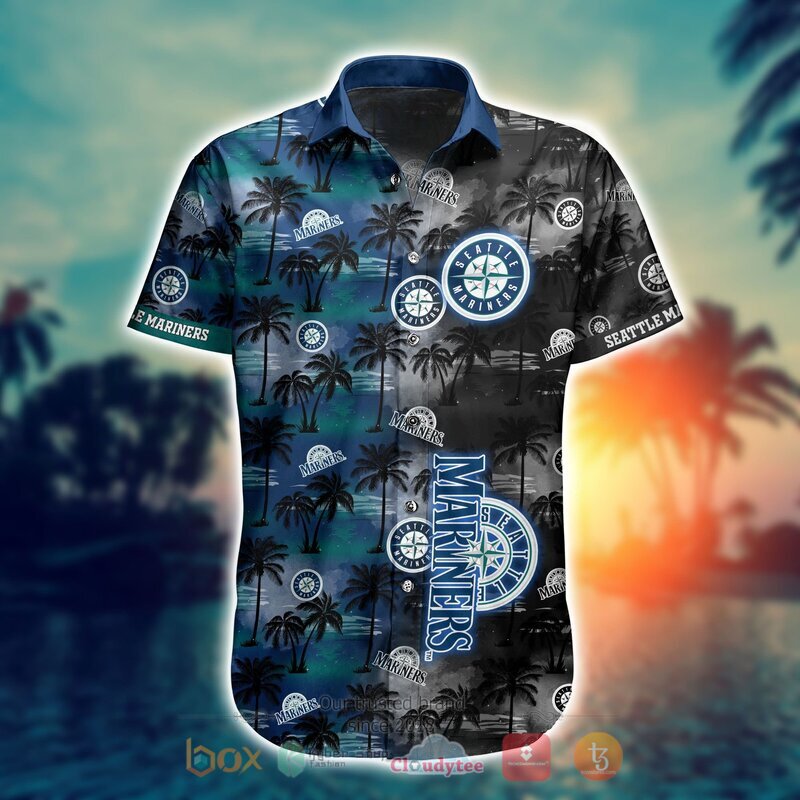 MLB Seattle Mariners Coconut Hawaiian shirt Short 1