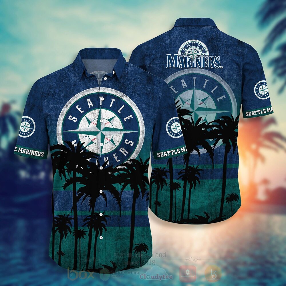 MLB Seattle Mariners Hawaiian Shirt Short