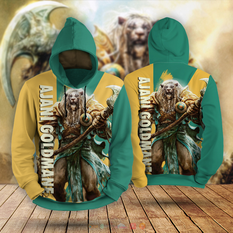 Magic The Gathering Ajani Goldmane 3d hoodie