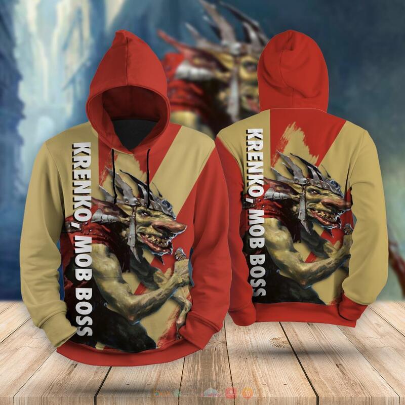 Magic The Gathering Krenko Mob Boss 3d hoodie