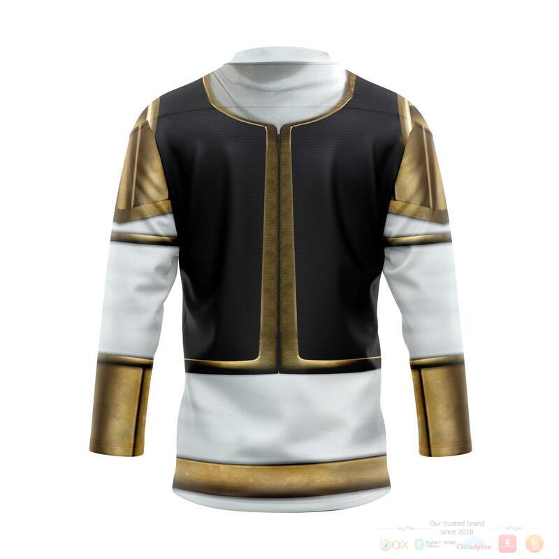 Mighty Morphin White Power Rangers Hockey Jersey 1