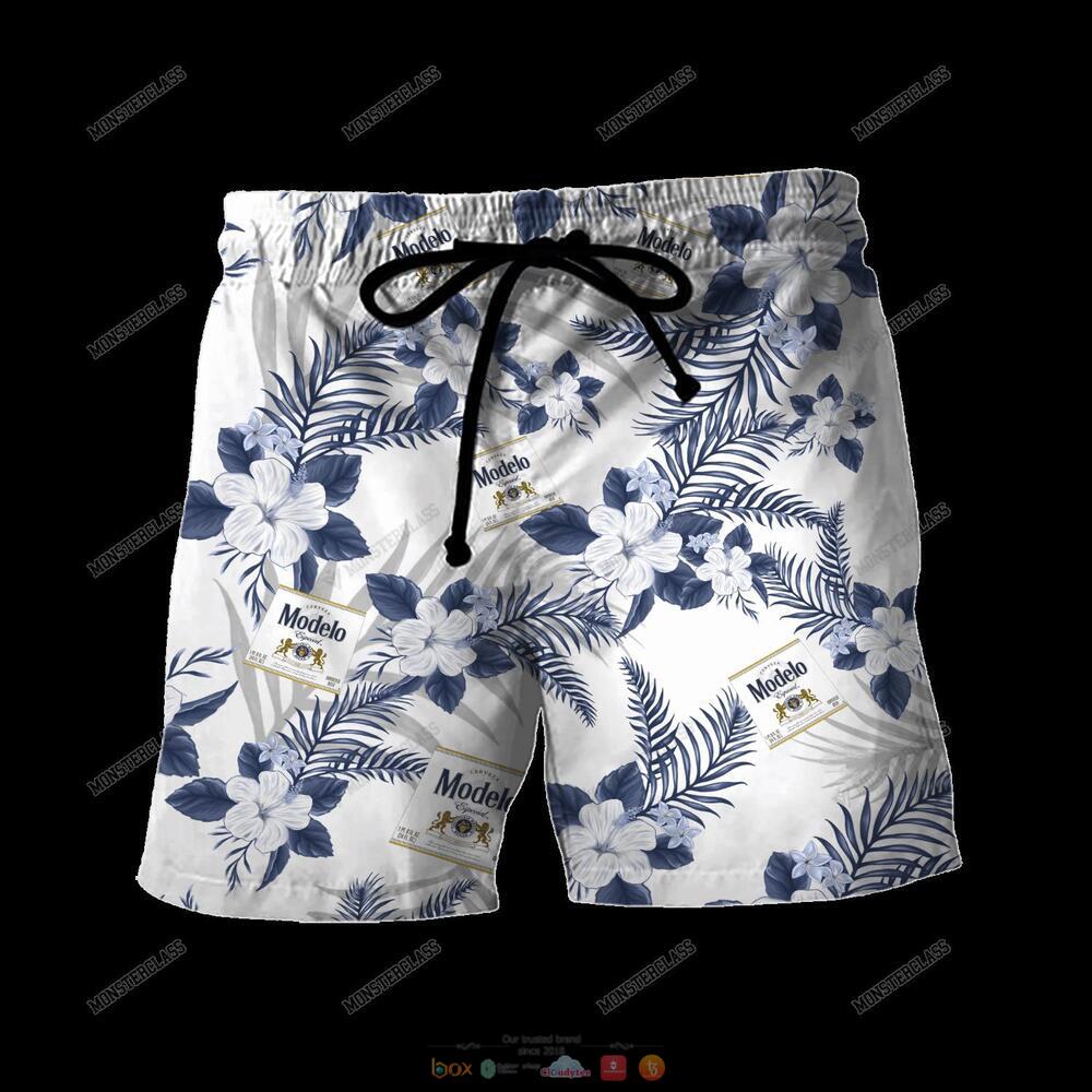 Modelo Tropical Plant Hawaiian Shirt Shorts 1