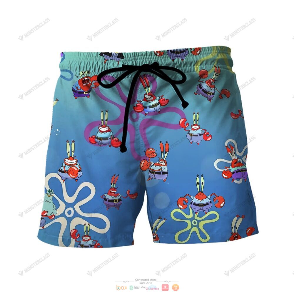 Mr. Krabs Hawaiian Shirt Shorts 1