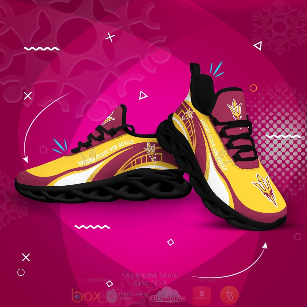 NCAA Arizona State Sun Devils football Clunky Max Soul Shoes 1 2 3