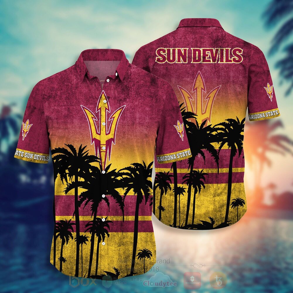 NCAA Arizona State Sun Devils football Hawaiian Shirt Short