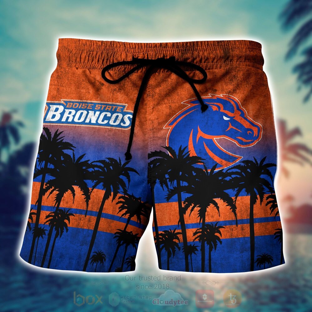 NCAA Boise State Broncos football Hawaiian Shirt Short 1 2 3 4