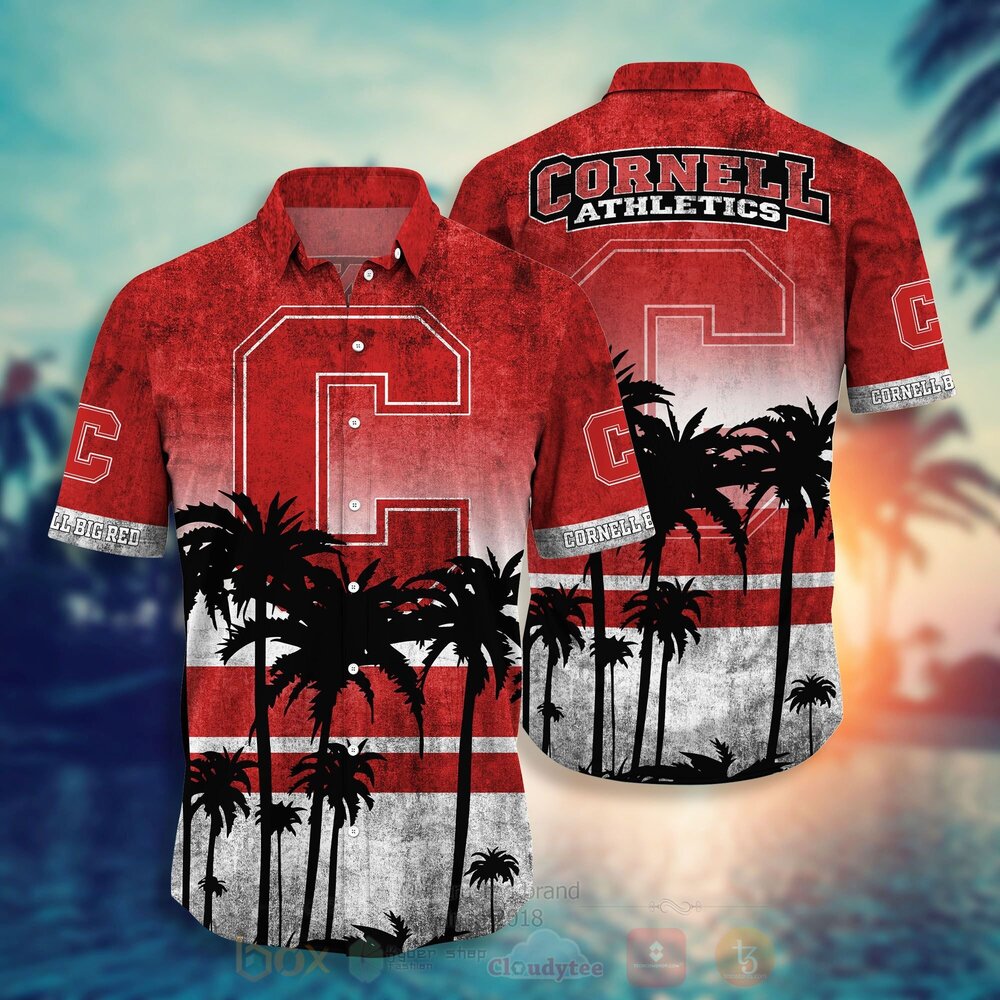 NCAA Cornell Big Red Hawaiian Shirt Short