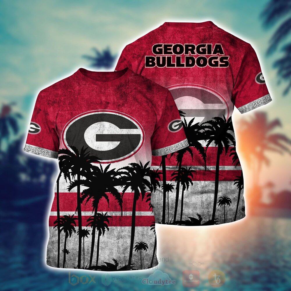 NCAA Georgia Bulldogs football Hawaiian Shirt Short 1