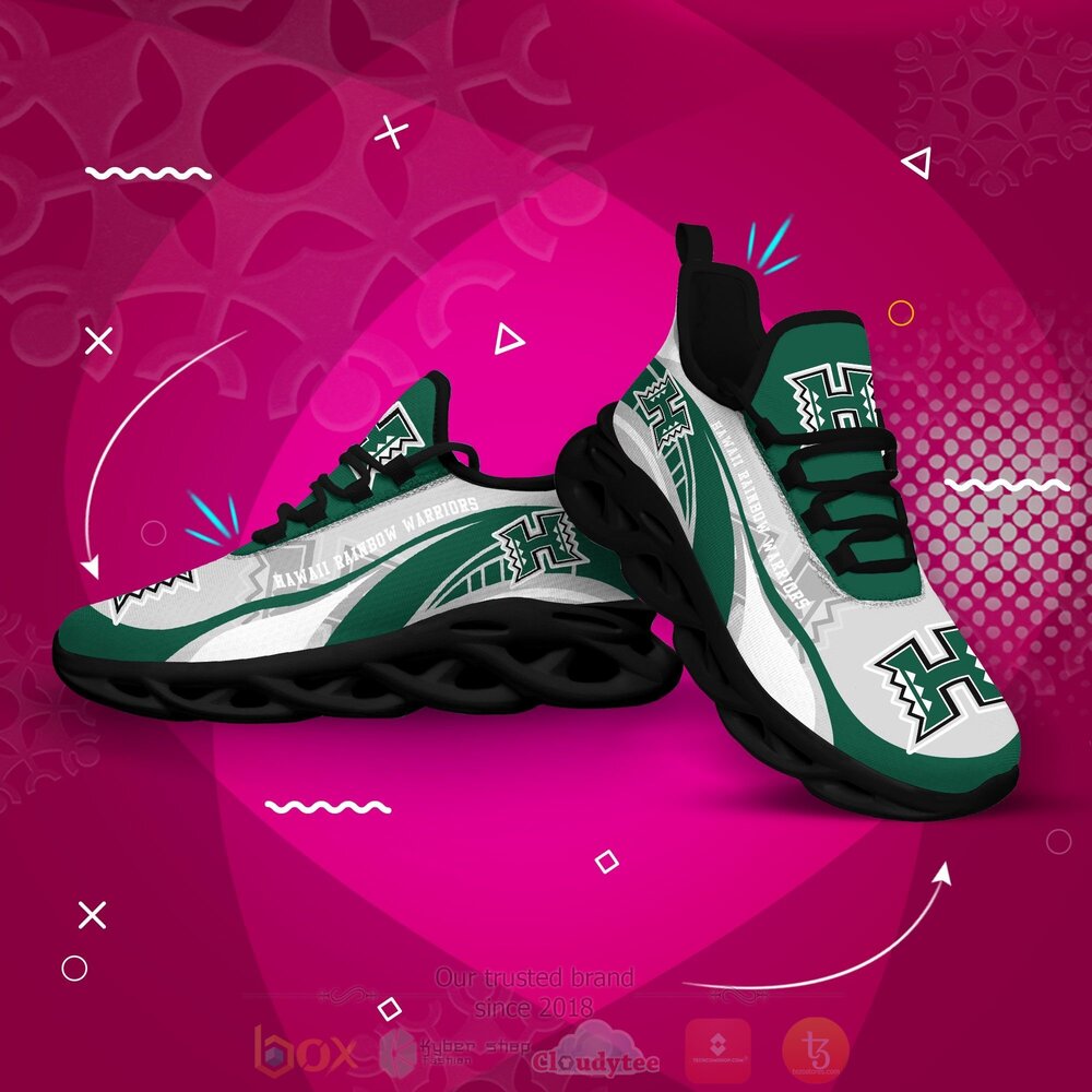 NCAA Hawaii Rainbow Warriors football Clunky Max Soul Shoes 1 2 3