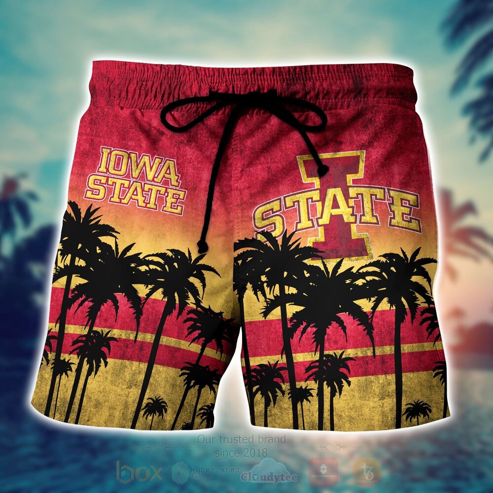 NCAA Iowa State Cyclones football Hawaiian Shirt Short 1 2 3 4