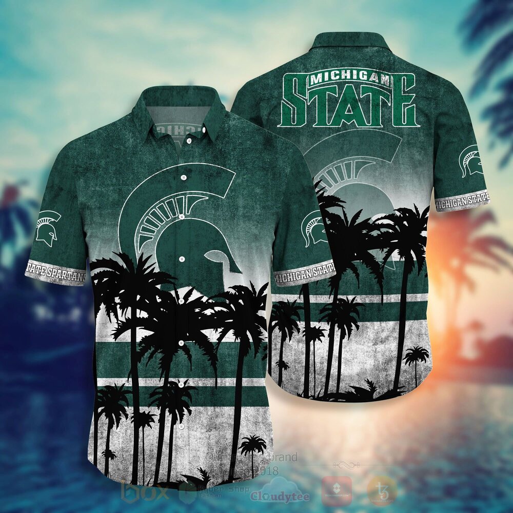 NCAA Michigan State Spartans mens basketball Hawaiian Shirt Short