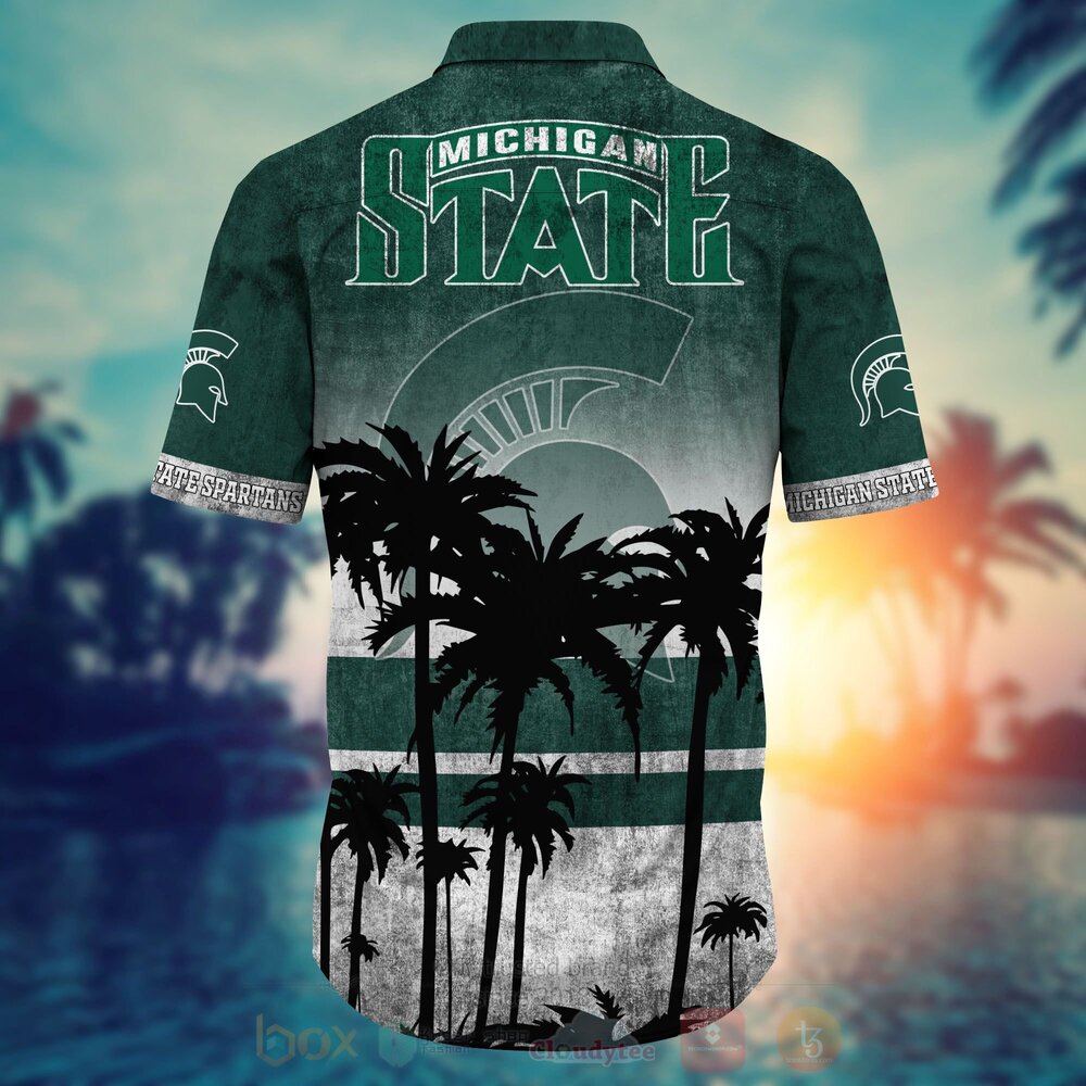 NCAA Michigan State Spartans mens basketball Hawaiian Shirt Short 1 2 3