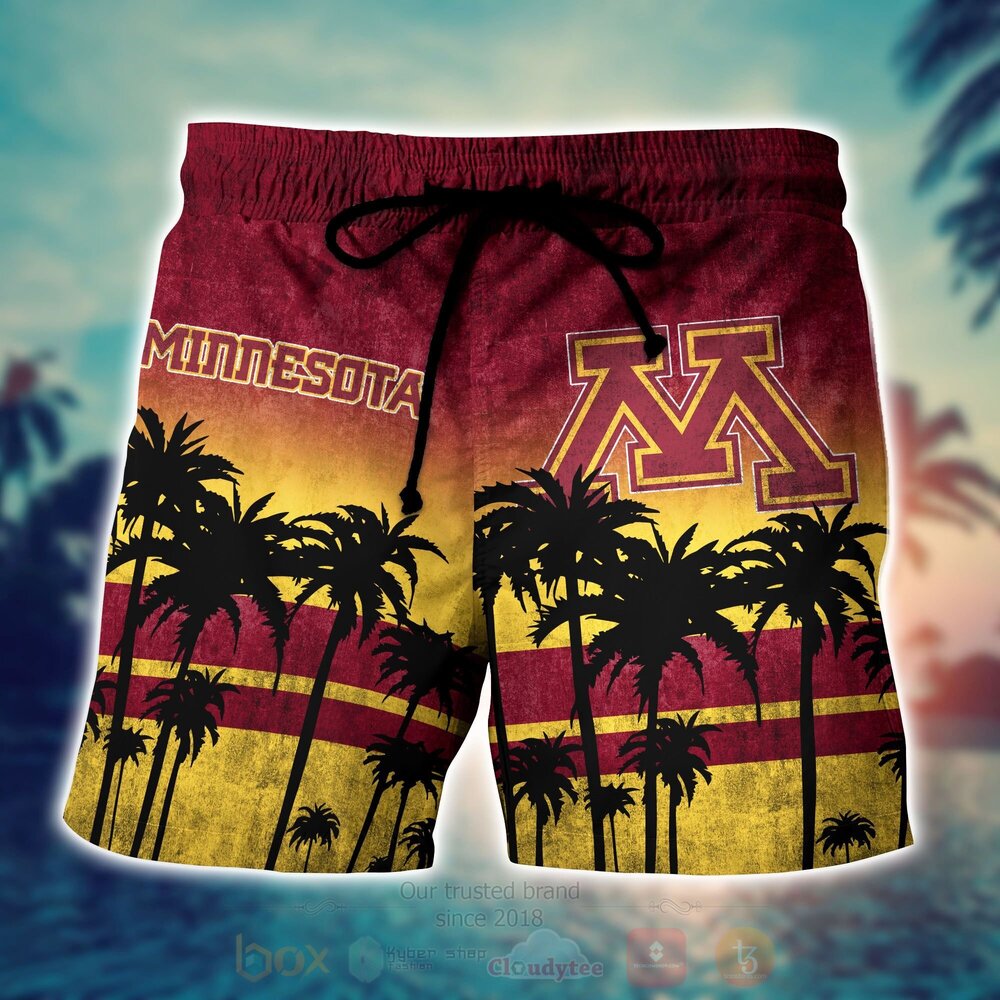 NCAA Minnesota Golden Gophers football Hawaiian Shirt Short 1 2 3 4