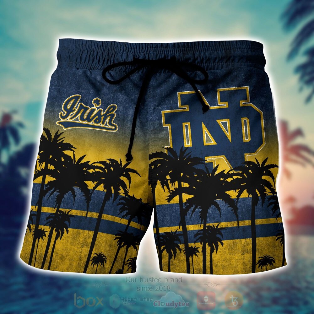 NCAA Notre Dame Fighting Irish Hawaiian Shirt Short 1 2 3 4