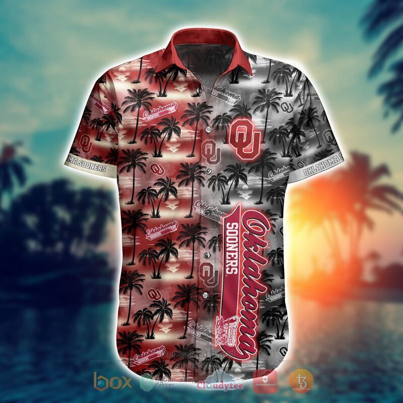 NCAA Oklahoma Sooners Coconut Hawaiian shirt Short 1