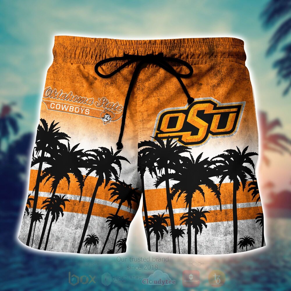 NCAA Oklahoma State Cowboys and Cowgirls Hawaiian Shirt Short 1 2 3 4