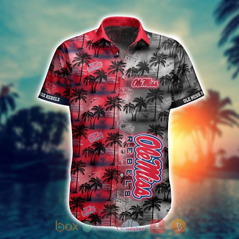 NCAA Ole Miss Rebels Coconut Hawaiian shirt Short 1