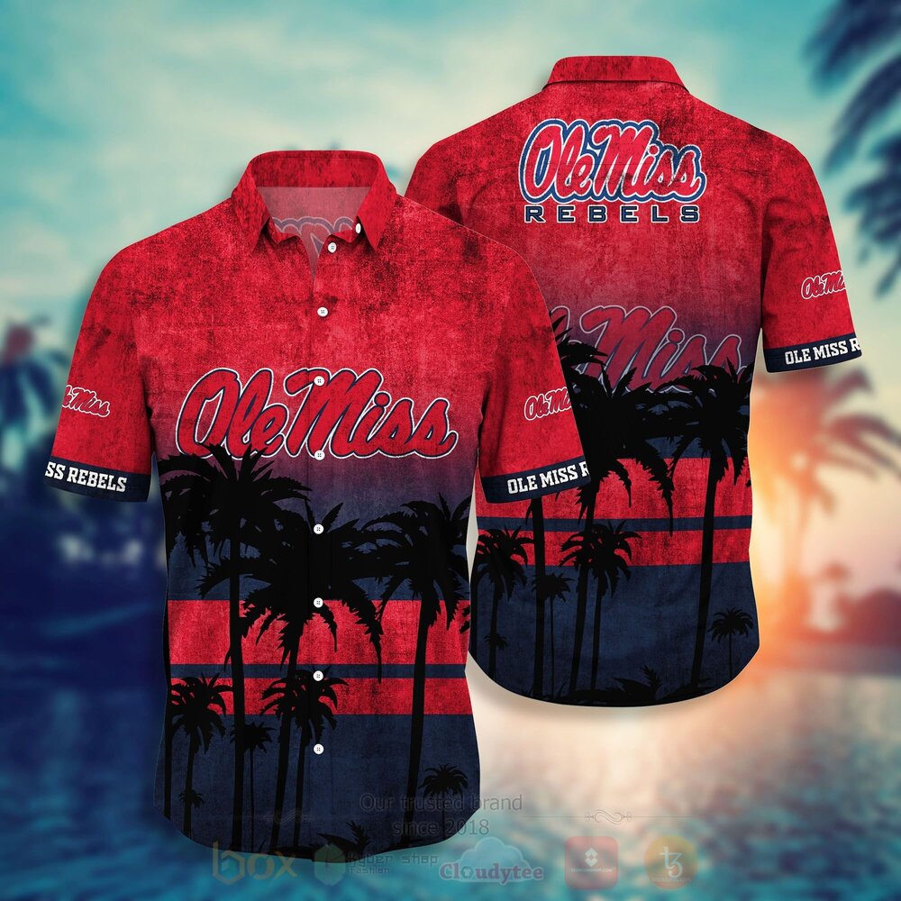 NCAA Ole Miss Rebels football Hawaiian Shirt Short