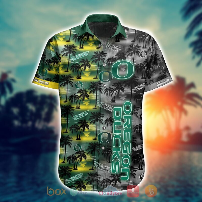 NCAA Oregon Ducks Coconut Hawaiian shirt Short 1