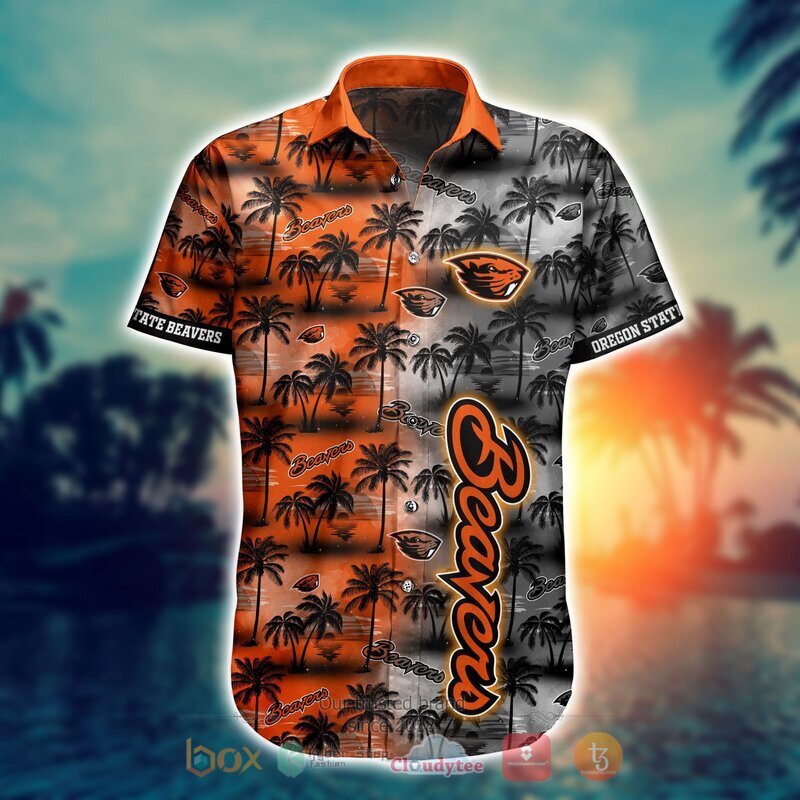 NCAA Oregon State Beavers Coconut Hawaiian shirt Short 1