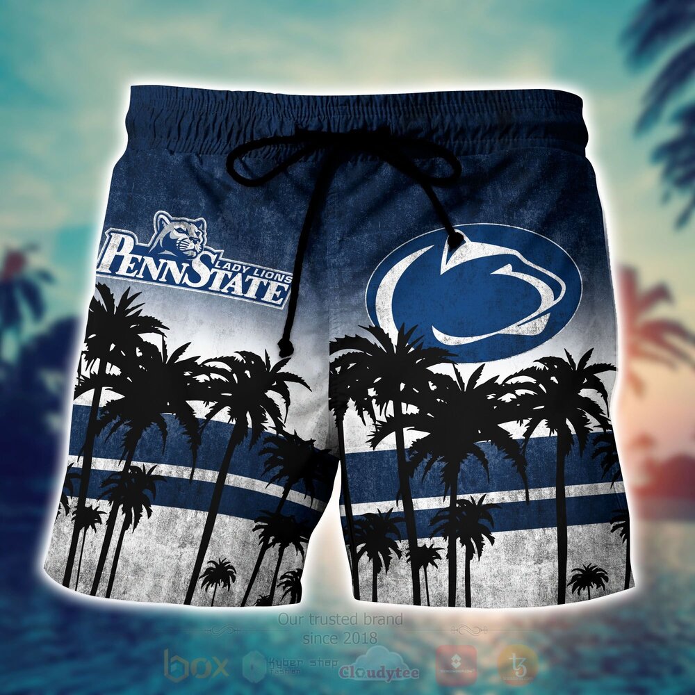 NCAA Penn State Nittany Lions Hawaiian Shirt Short 1 2 3 4