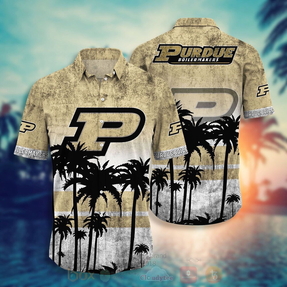 NCAA Purdue Boilermakers football Hawaiian Shirt Short