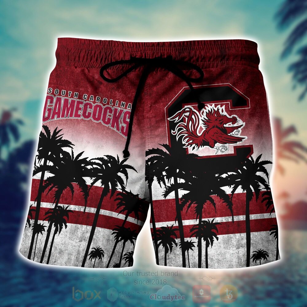 NCAA South Carolina Gamecocks football Hawaiian Shirt Short 1 2 3 4