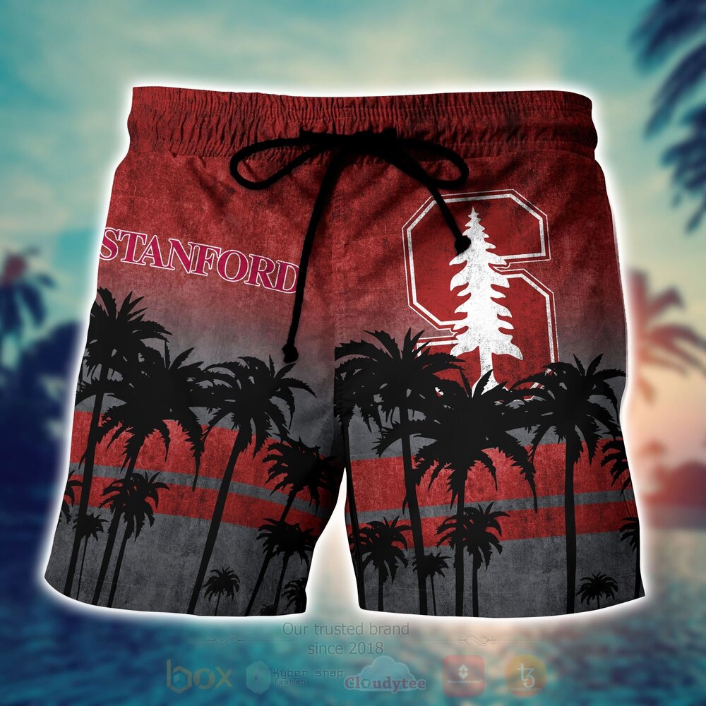 NCAA Stanford Cardinal football Hawaiian Shirt Short 1 2 3 4