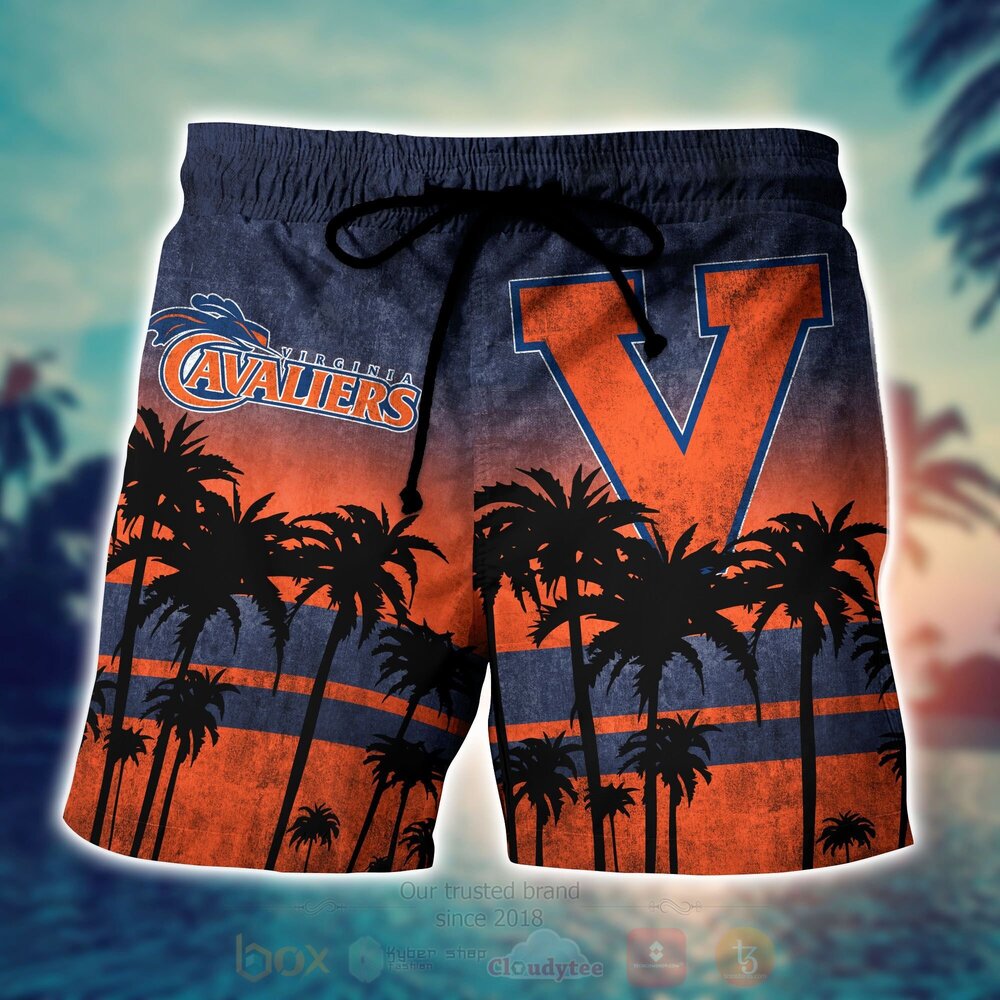 NCAA Virginia Cavaliers mens basketball Hawaiian Shirt Short 1 2 3 4
