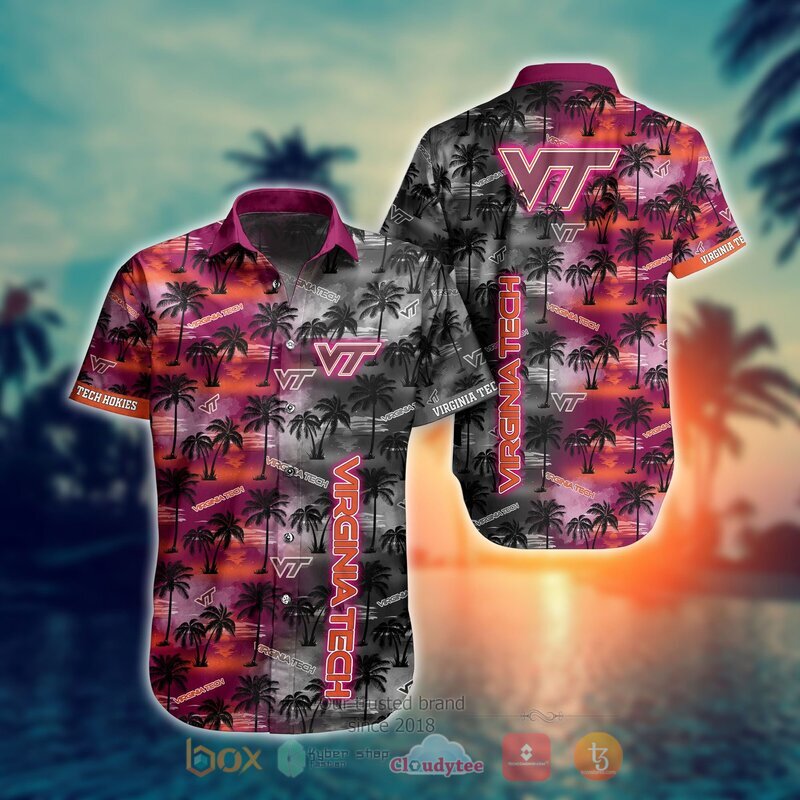 NCAA Virginia Tech Hokies Coconut Hawaiian shirt Short