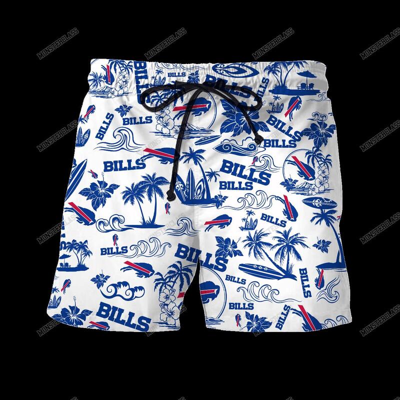 NFL Buffalo Bills Island Hawaiian Shirt Short 1