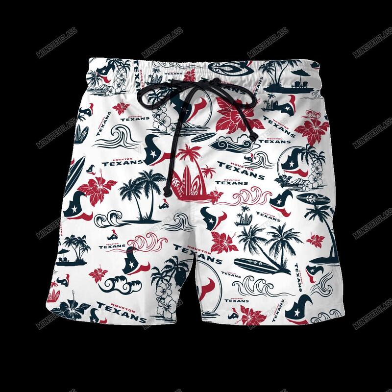 NFL Houston Texans Island Hawaiian Shirt Short 1