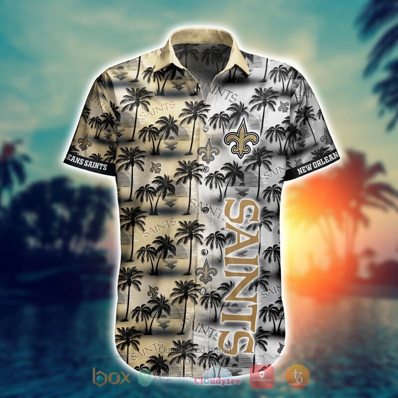 NFL New Orleans Saints Coconut Hawaiian shirt Short 1