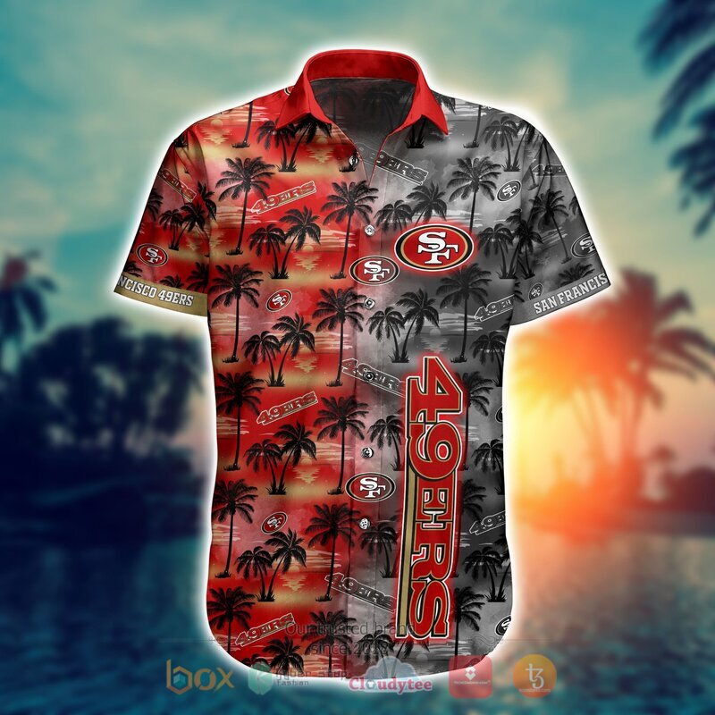 NFL San Francisco 49Ers Coconut Hawaiian shirt Short 1