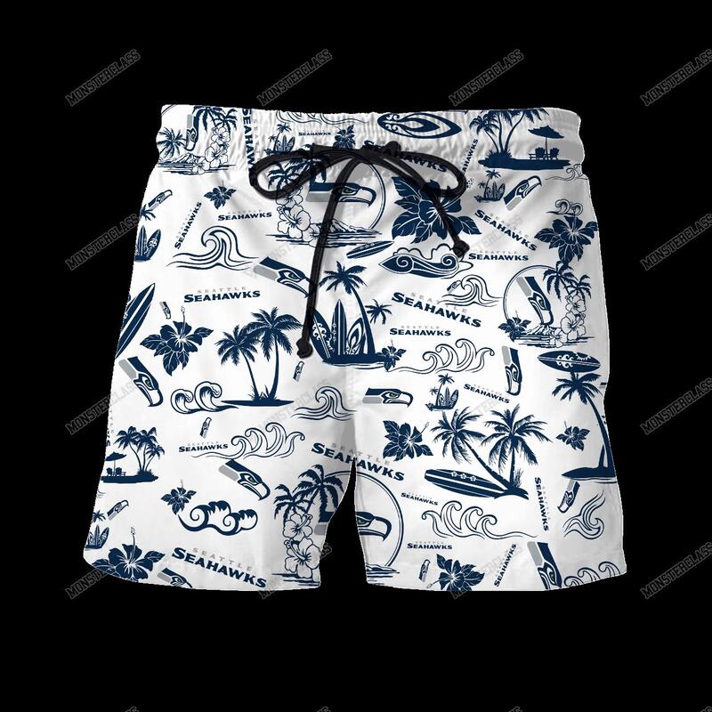 NFL Seattle Seahawks Island Hawaiian Shirt Short 1