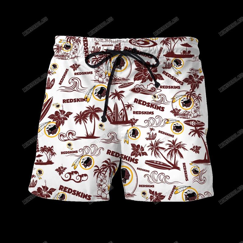 NFL Washington Football Team Island Hawaiian Shirt Short 1