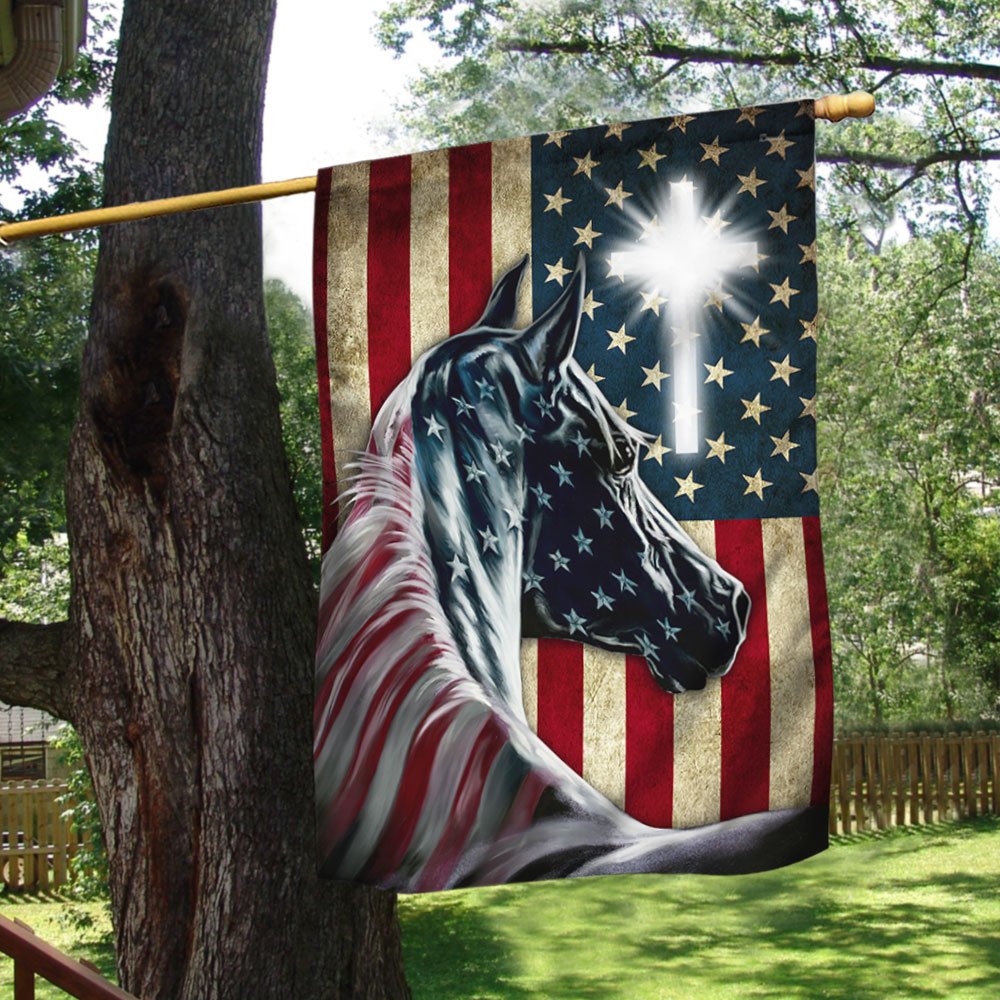 Patriot Horse American Flag 1