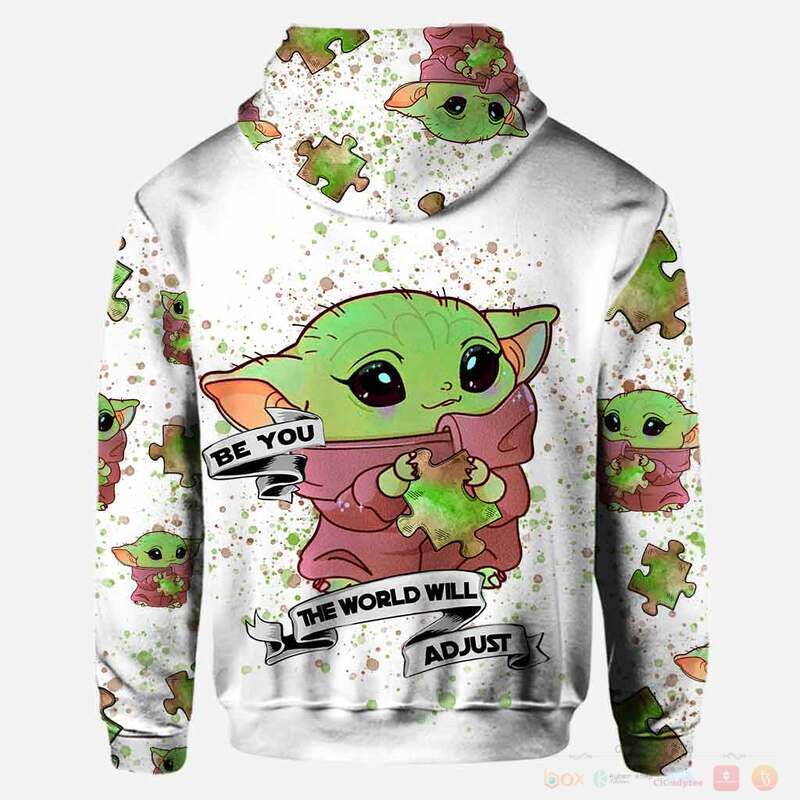 Personalize Baby Yoda Be You The World Will Adjust 3d hoodie legging 1 2 3 4 5