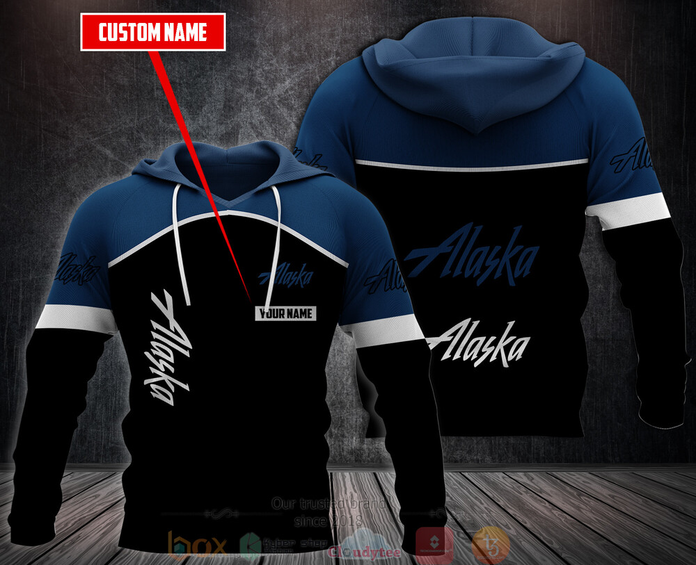 Personalized Alaska Airlines 3D Fleece Hoodie Hoodie 1