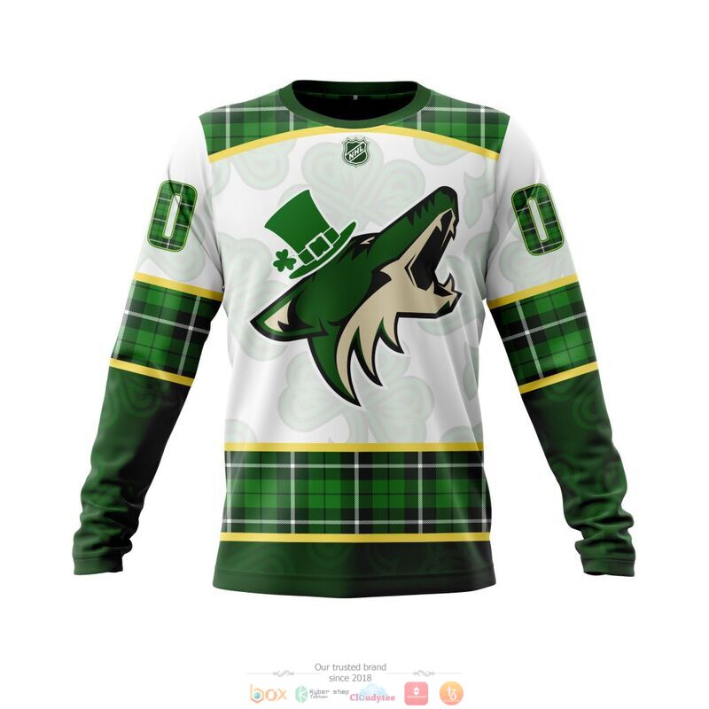Personalized Arizona Coyotes NHL St Patrick Days 3d shirt hoodie 1 2 3
