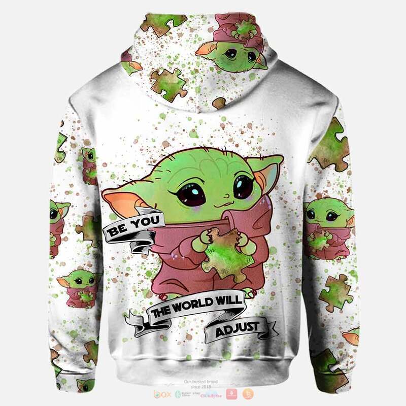Personalized Autism Awareness Be You The World Will Adjust Baby Yoda 3d hoodie legging 1 2 3 4 5