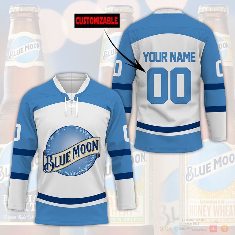 Personalized Blue Moon Hockey Jersey